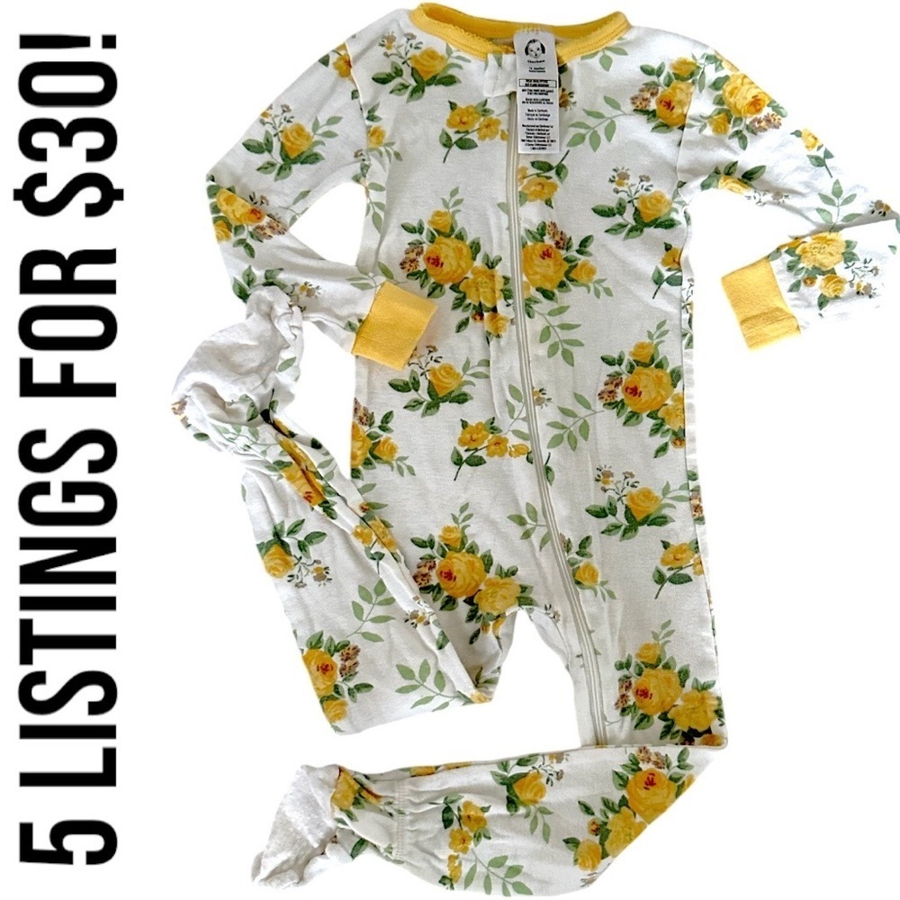 Gerber Floral Snug Fit Zip Footies Sleep & Play 18 Month Baby Girl 

Bin 16